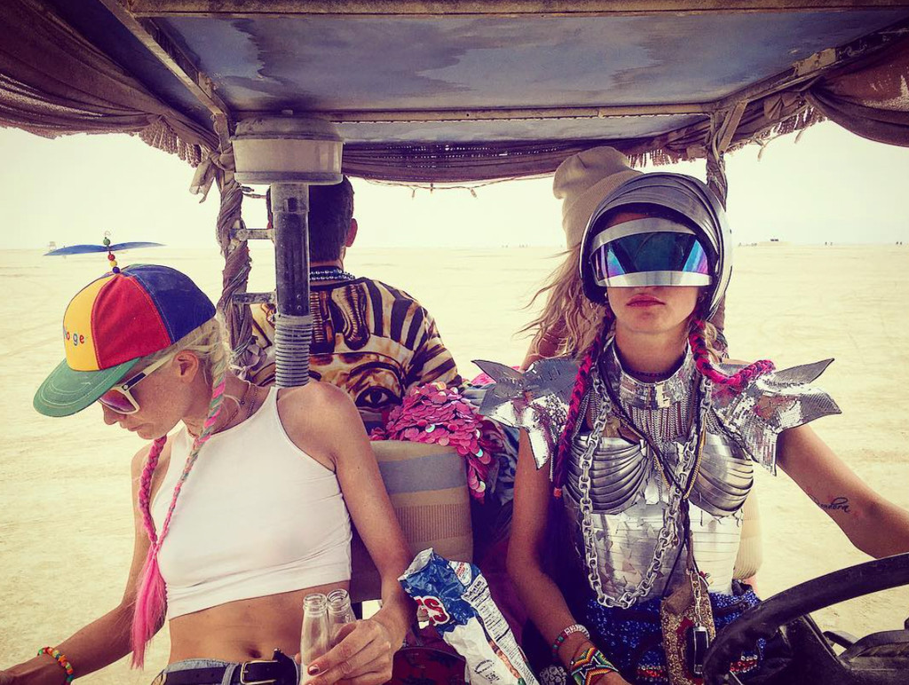 Cara Delevingne From Celebrities At Burning Man E News 