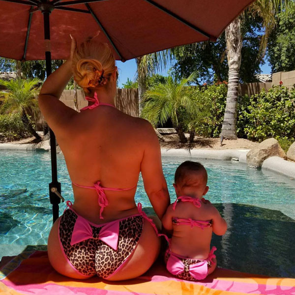 Coco and Chanel Are Twinning in Leopard-Printed Bikinis