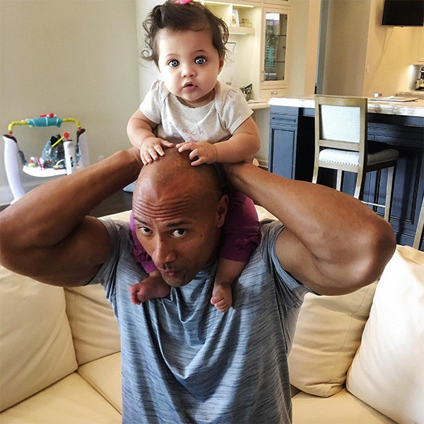 Dwayne Johnson Tries to Inspire His Daughter, Gets Pooped On - E! Online