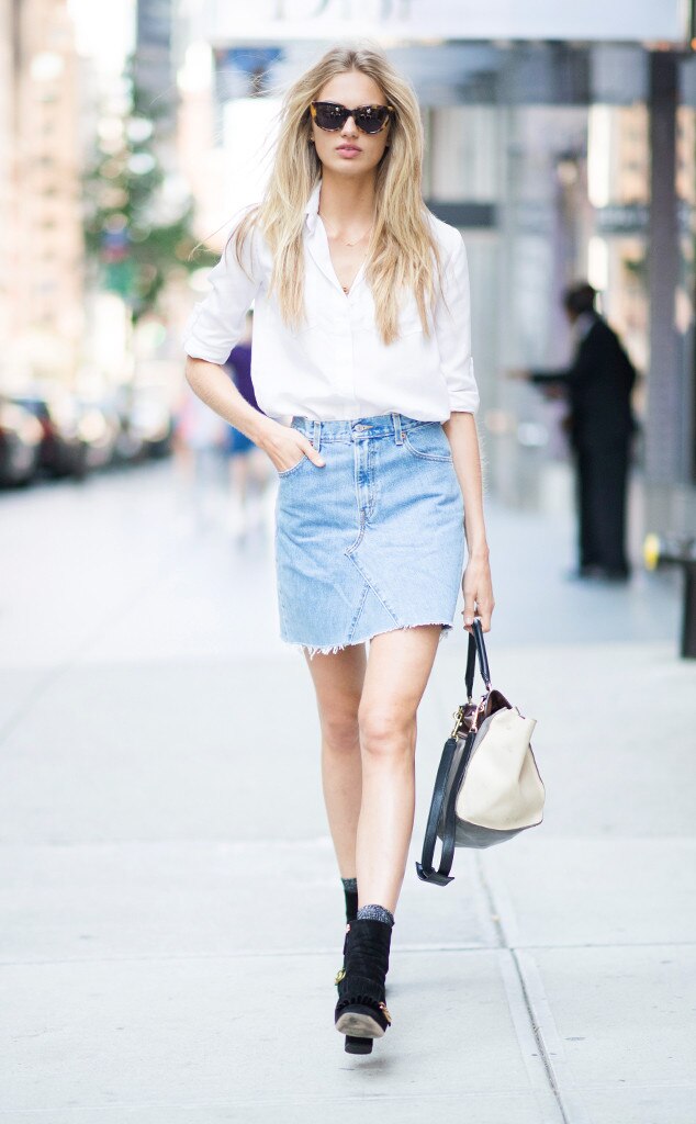 Romee Strijd from Street Style at New York Fashion Week Spring 2017 | E ...