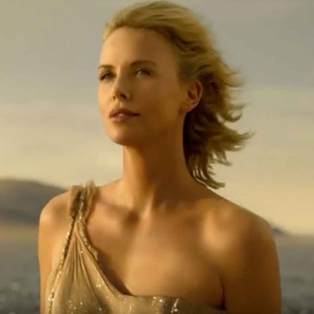 Charlize Theron Goes Golden in New Dior Perfume Commercial Charlize Theron Goes Golden in New Dior Perfume Commercial