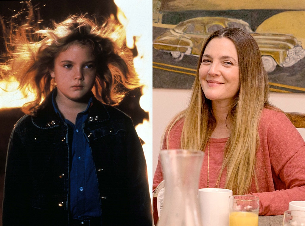 Drew Barrymore from Horror Movie Stars Then and Now E! News
