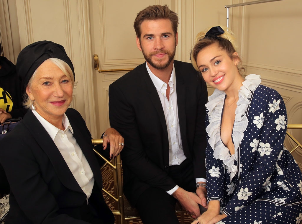 Helen Mirren, Miley Cyrus, Liam Hemsworth, Variety Power of Women