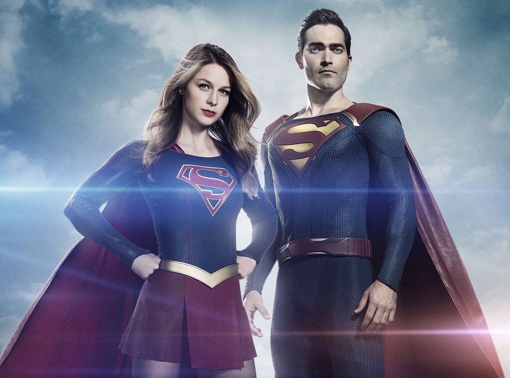 Supergirl stars Tyler Hoechlin and Melissa Benoist