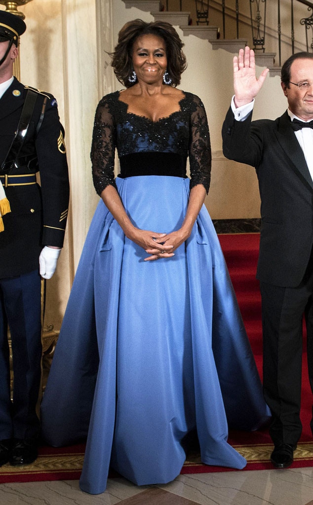 Michelle Obama's State Dinner Style Rewind: All the Colors, Cuts and ...