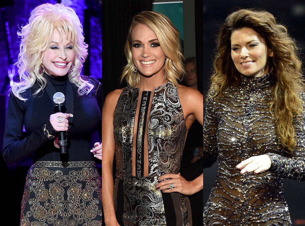 Dolly Parton, Carrie Underwood, Shania Twain