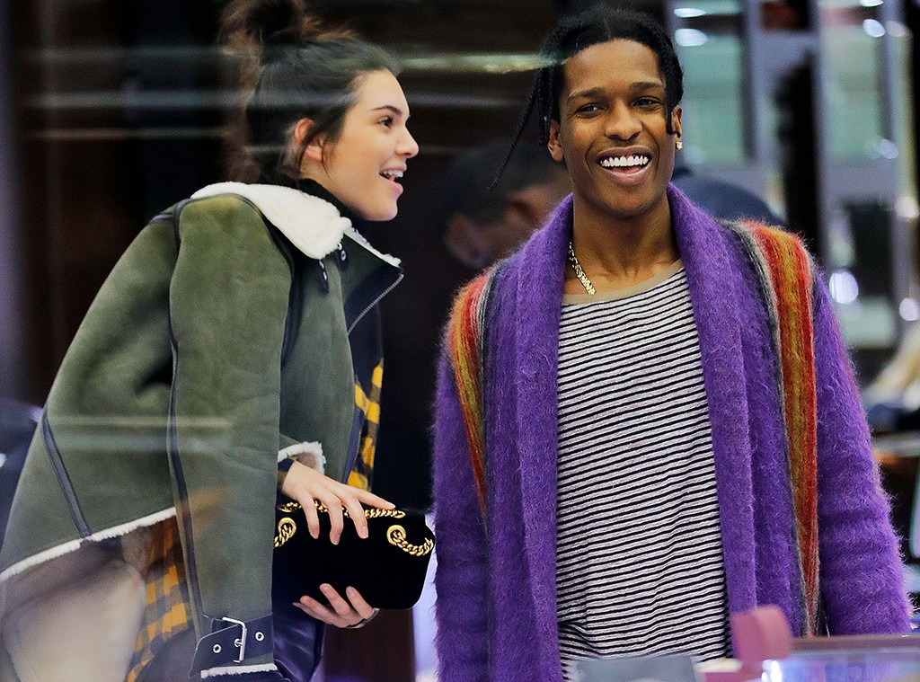 Kendall Jenner And Aap Rocky Shop For Diamonds In Nyc E