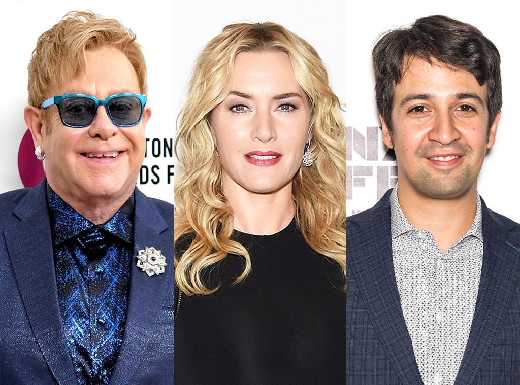 Elton John, Lin-Manuel Miranda, Kate Winslet