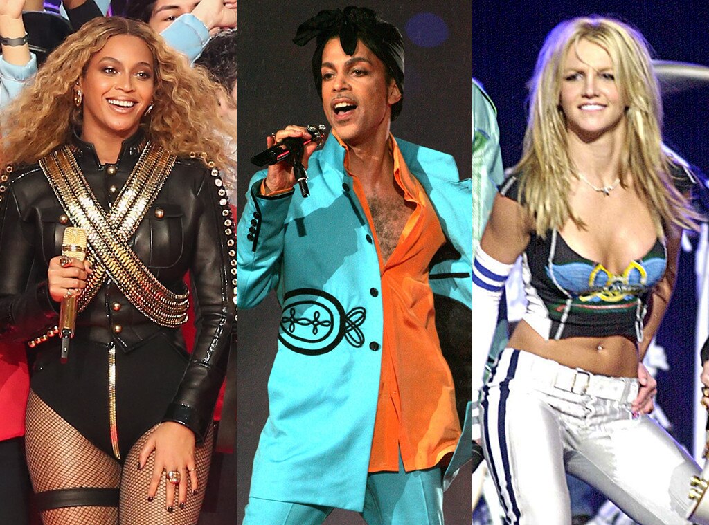 Beyonce, Prince, Britney Spears, Super Bowl