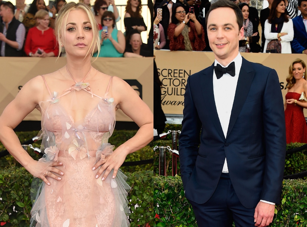 Kaley Cuoco, Jim Parsons, 2017 SAG Awards