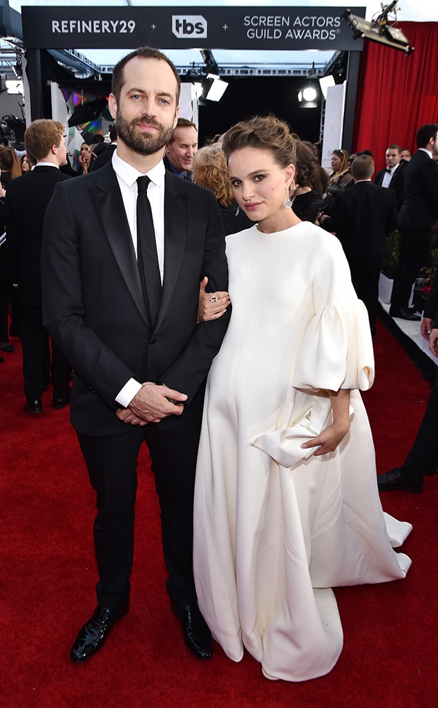 Natalie Portman & Benjamin Millepied from 2017 SAG Awards: Red Carpet