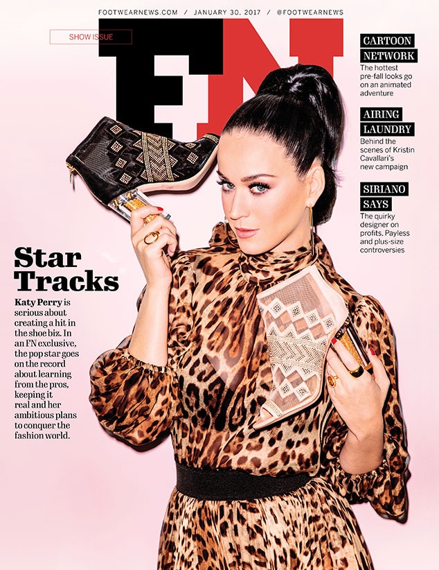 Katy Perry, Footwear News Cover