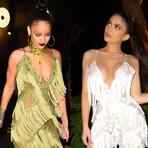 Rihanna store fringe jumpsuit