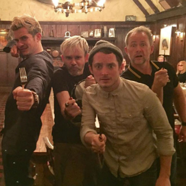 Fellowship Reunited! Orlando Bloom Poses with Viggo Mortensen, Elijah Wood  and More LOTR Costars