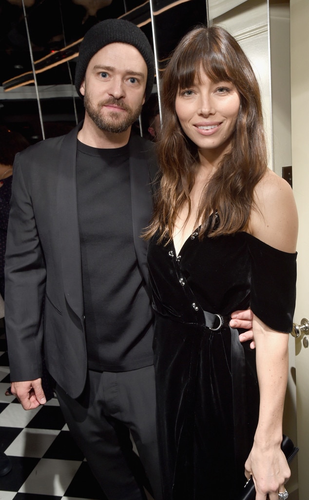 Justin Timberlake & Jessica Biel from Golden Globes 2017 Party Pics | E ...