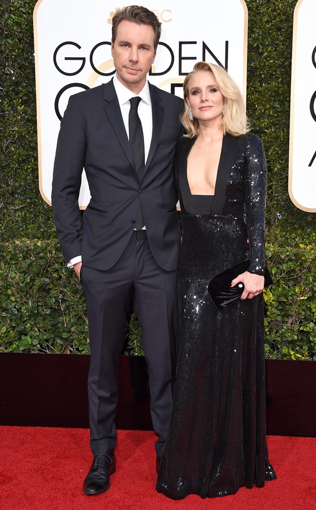 Dax Shepard, Kristen Bell, 2017 Golden Globes, Couples