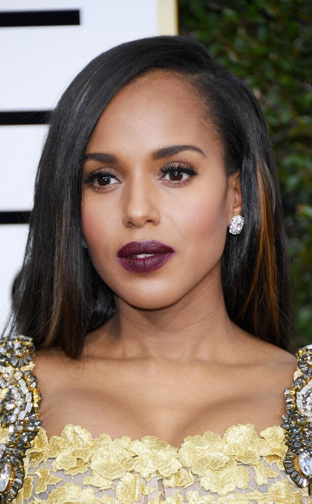 Kerry Washington From 2017 Golden Globes Best Beauty Looks E News 