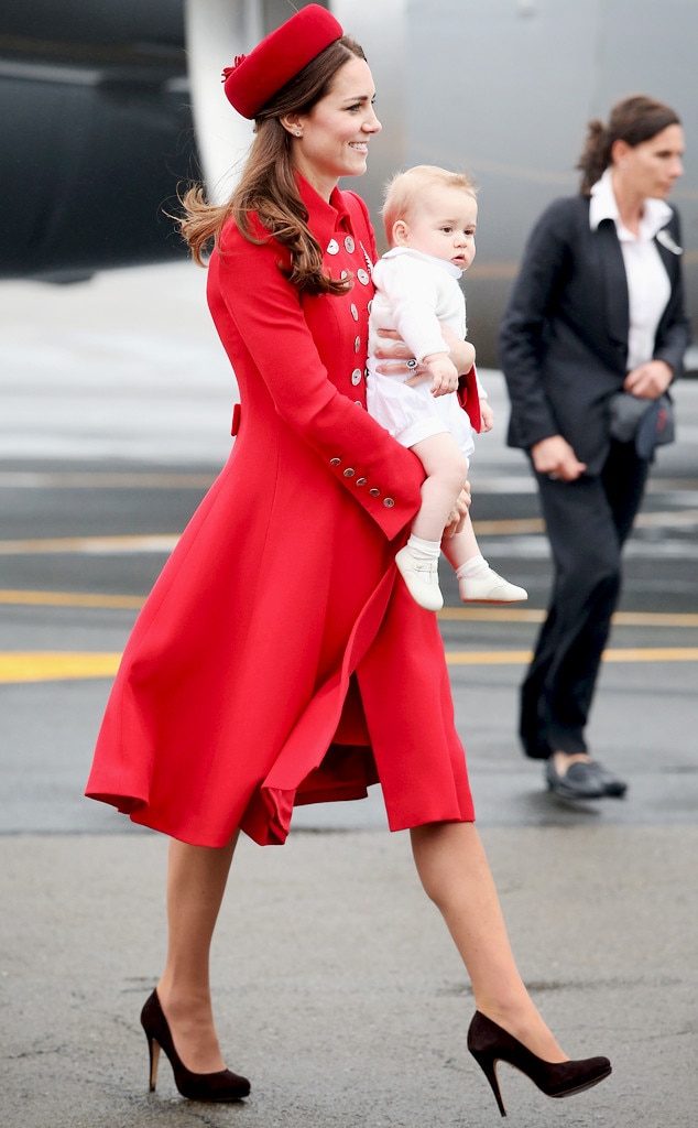 Kate's Coat Dress from How Meghan Markle and Kate Middleton's Australia ...