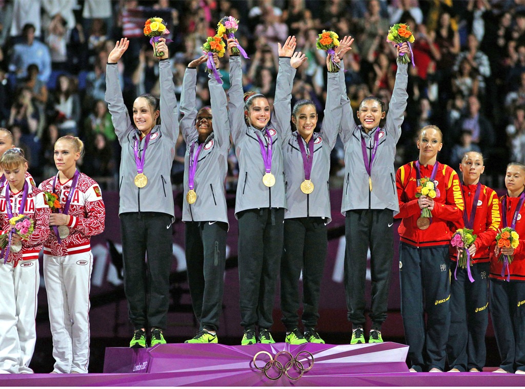 U.S. Women's Gymnastic Team, 2012 Olympics, Aly Raisman, Gabby Douglas, Jordyn Wieber, McKayla Maroney, Kyla Ross