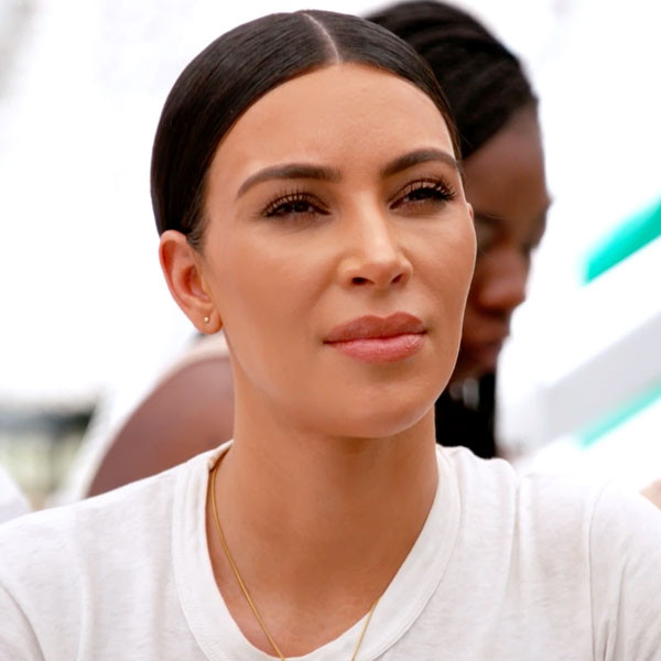 Kim K Visits Homeless Women During Shelter Charity Event