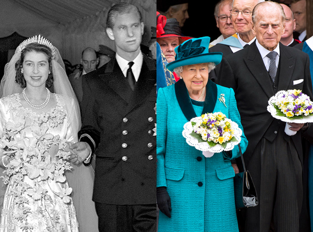 Queen Elizabeth, Prince Philip, Then and Now