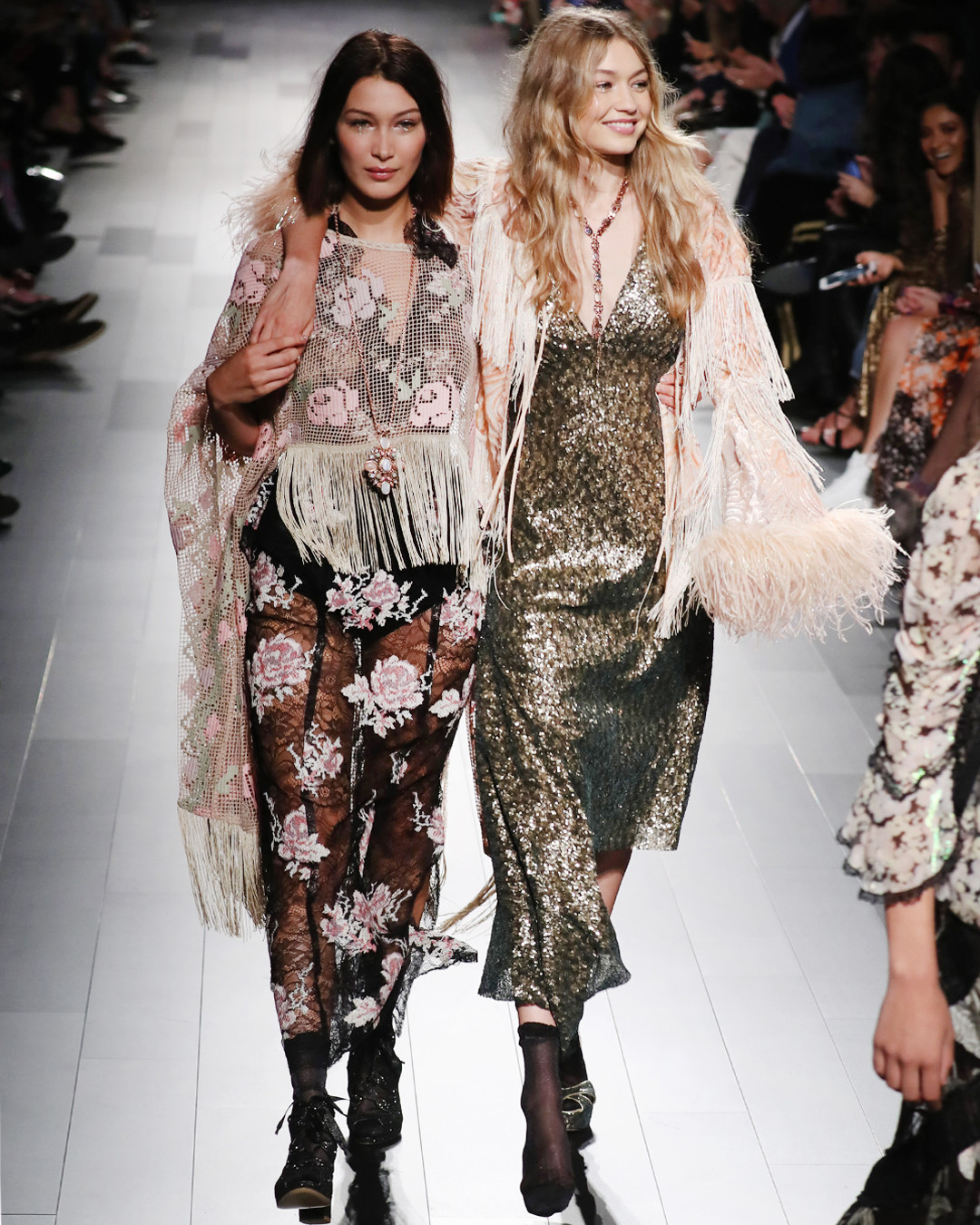 Bella and Gigi Hadid stunned at NY Fashion Week runway show