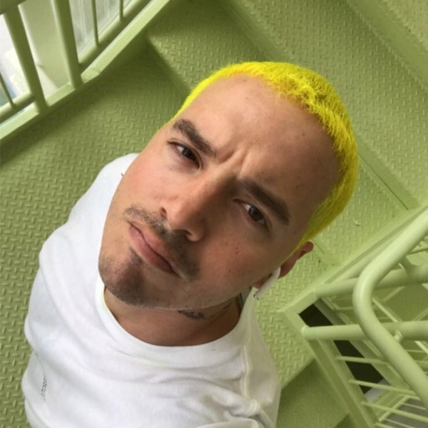 J Balvin Debuts Neon Yellow Hair: 