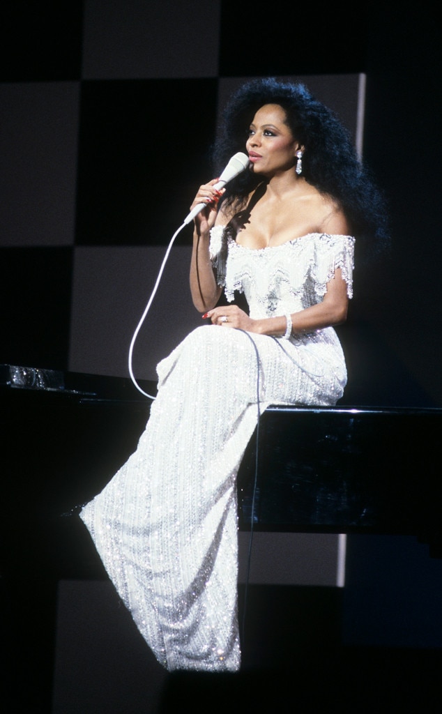 1987 Woman In White From Diana Ross Most Iconic Looks E News