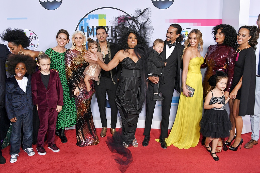 Diana Ross, Evan Ross, Tracee Ellis Ross, American Music Awards 2017, AMAs