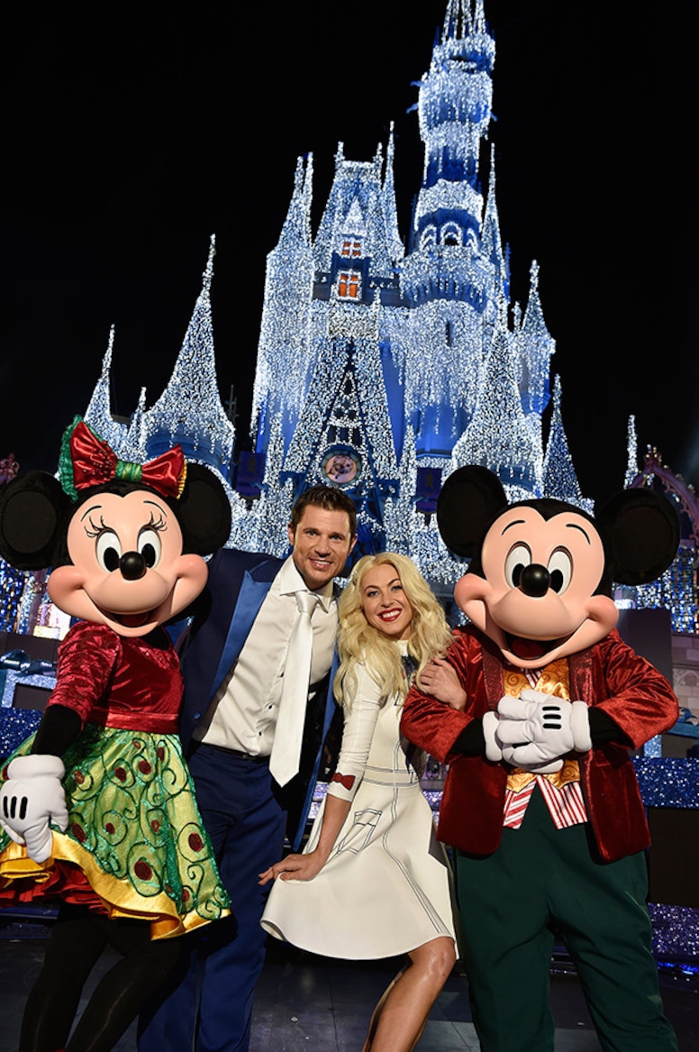 Julianne Hough, Nick Lachey, Mickey Mouse, Minnie Mouse