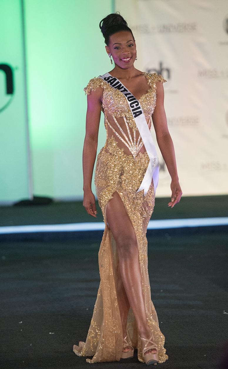 Miss Saint Lucia, 2017 Miss Universe, Evening Gown Preliminary Competition