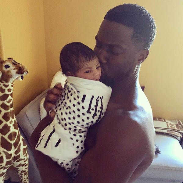 Kevin Hart Kisses Baby Boy Kenzo in Cutest Photo of Son Yet - E! Online