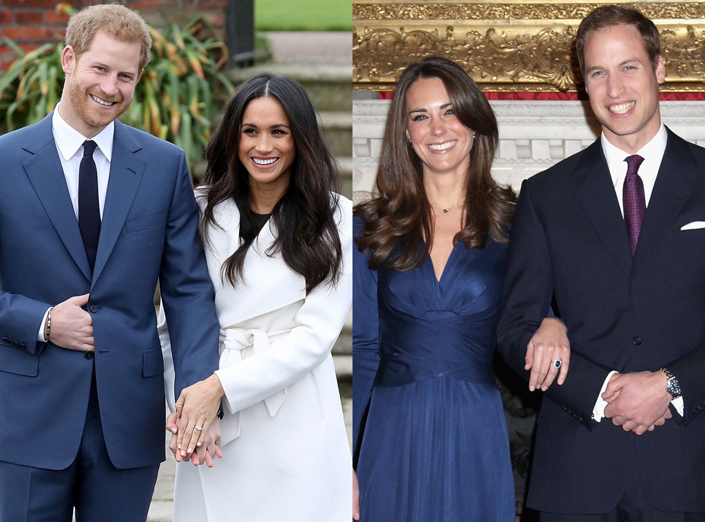 Comparing Meghan Markle and Kate Middleton's Engagement Outfits Comparing Meghan Markle and Kate Middleton's Engagement Outfits