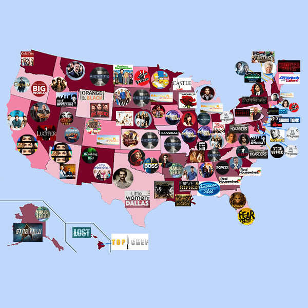 Find Out The Most Popular Tv Show And Reality Show In Each State E News Uk