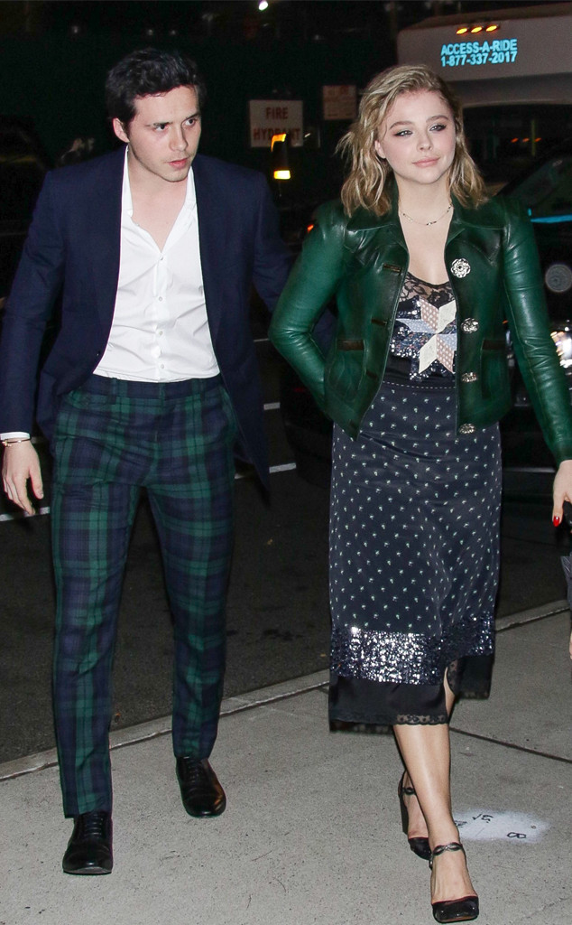Brooklyn Beckham Visits Girlfriend Chloe Grace Moretz on Set -- See the  Pics!