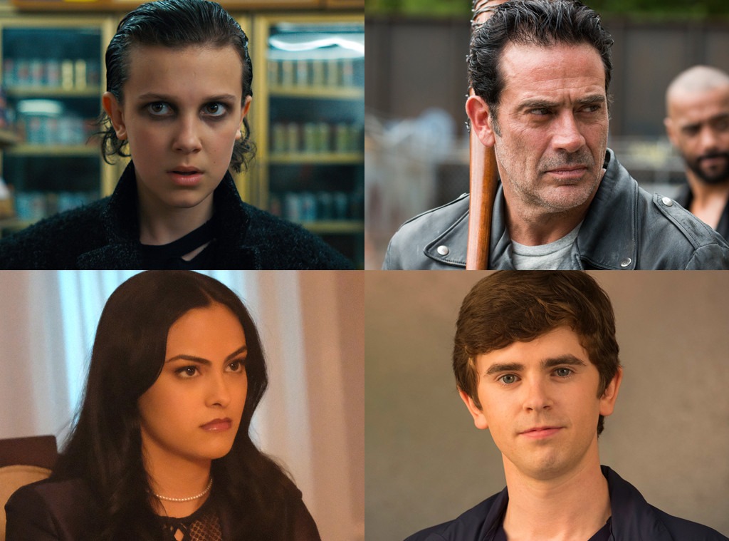 Freddie Highmore, The Good Doctor, Millie Bobby Brown, Stranger Things, Jeffrey Dean Morgan, The Walking Dead, Camila Mendes, Riverdale