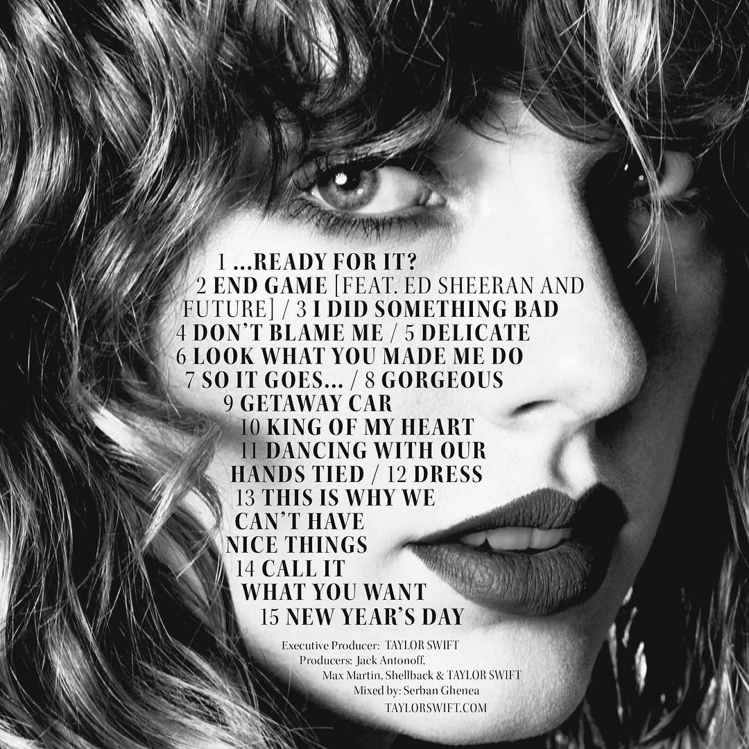 Taylor Swift, Reputation, Instagram
