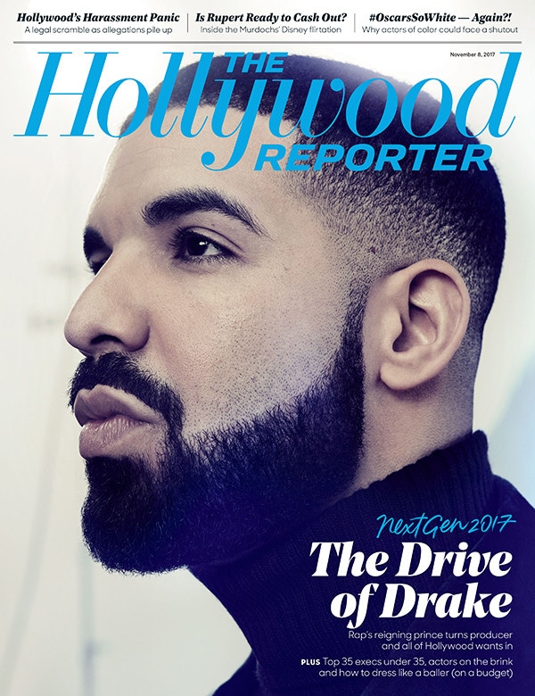 Drake, The Hollywood Reporter, Cover, November 8, 2017