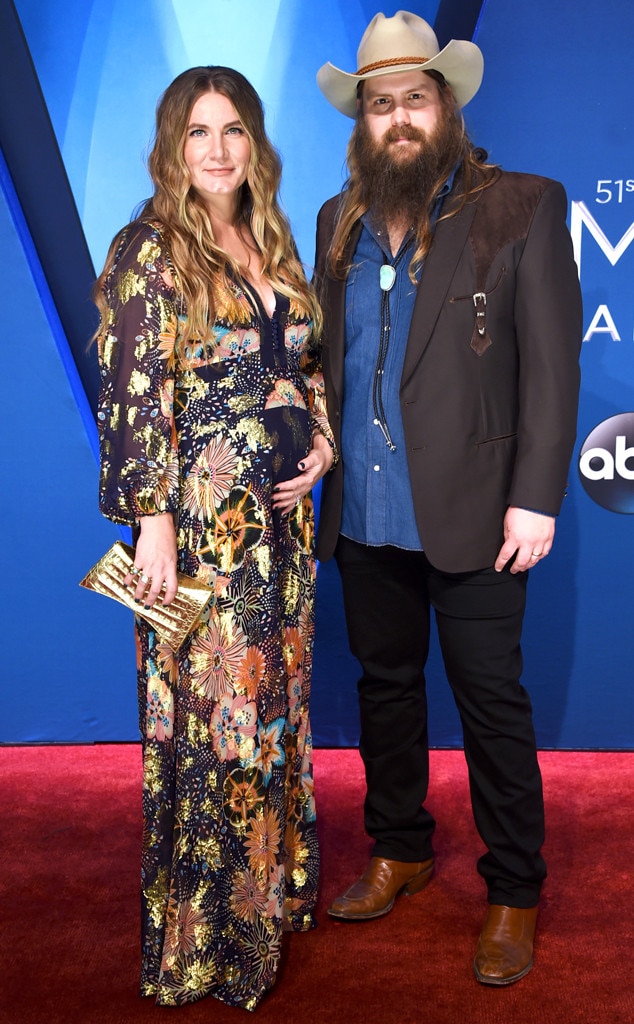 Chris Stapleton & Morgane Stapleton from 2017 CMA Awards: Red Carpet ...