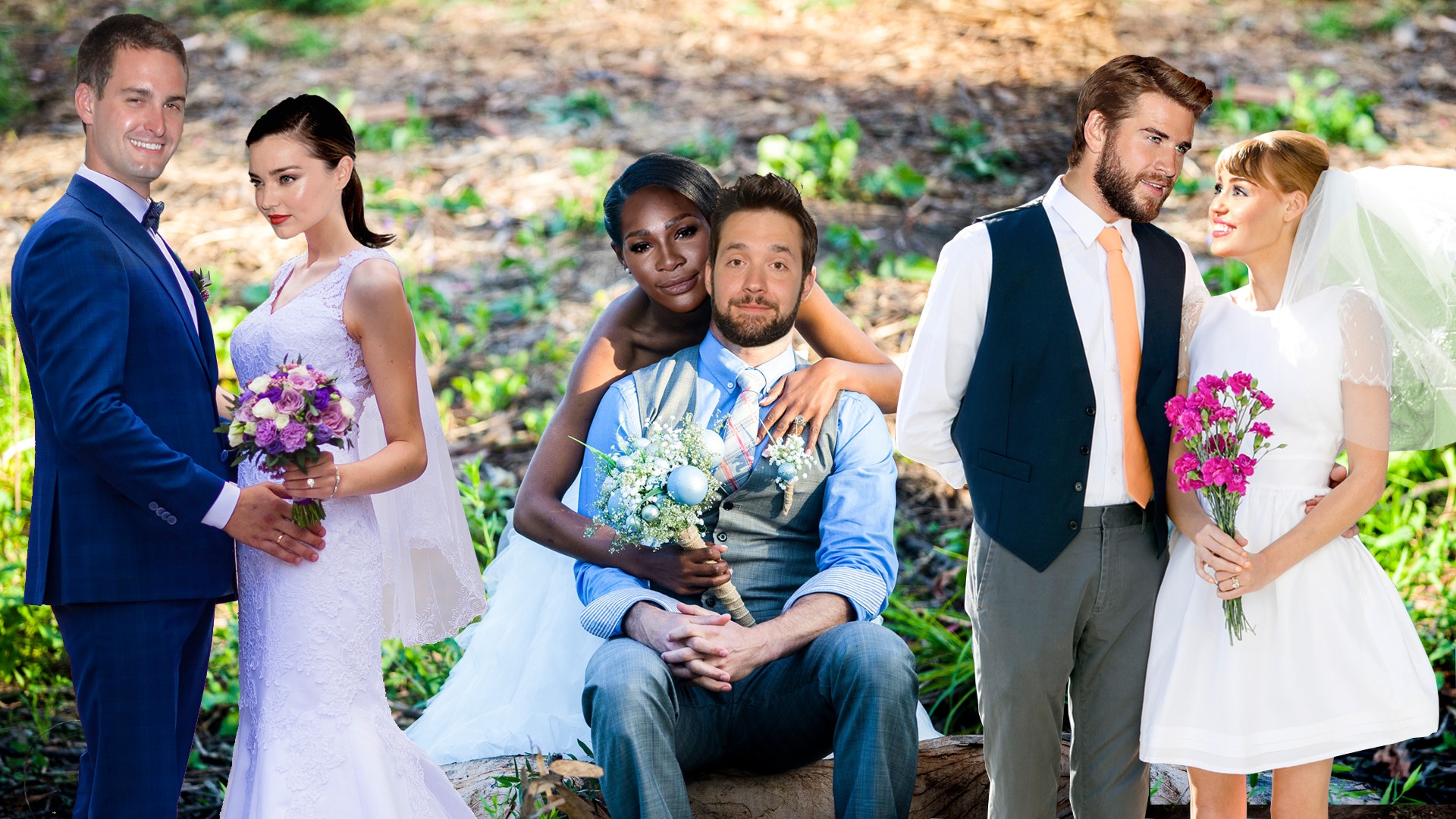 Celebrity Wedding Watch 2017, Miley & Liam, Miranda Kerr, Evan Spiegel, Serena Williams, Alex Ohanian