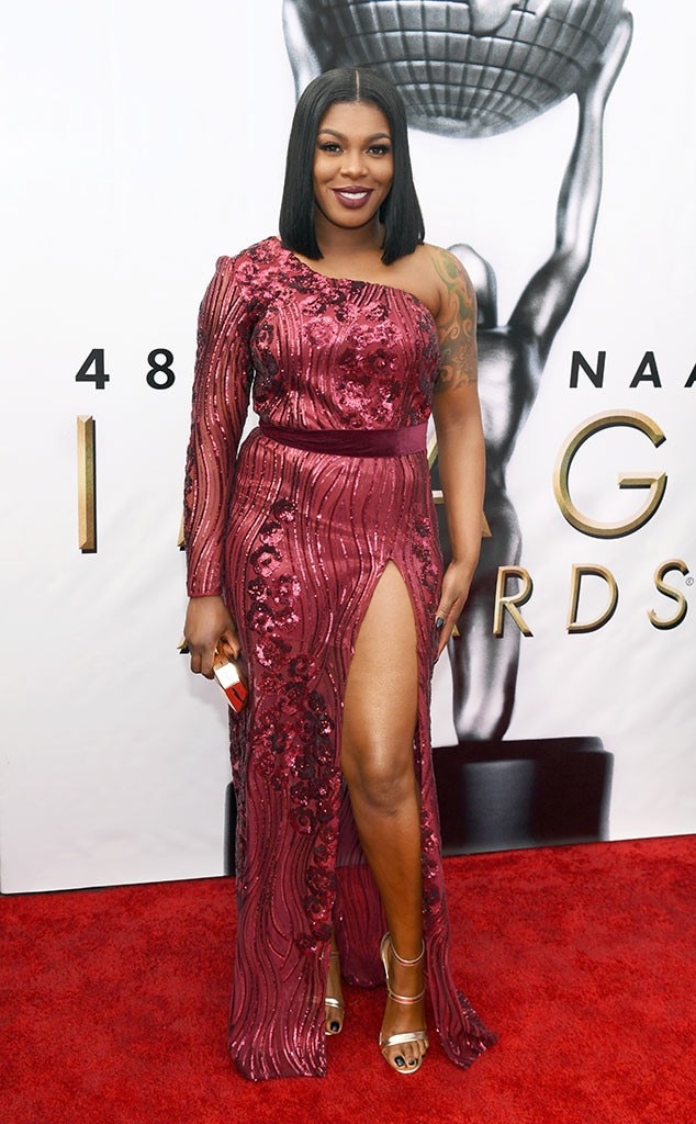 Ta'Rhonda Jones from 2017 NAACP Image Awards: Red Carpet Arrivals | E! News