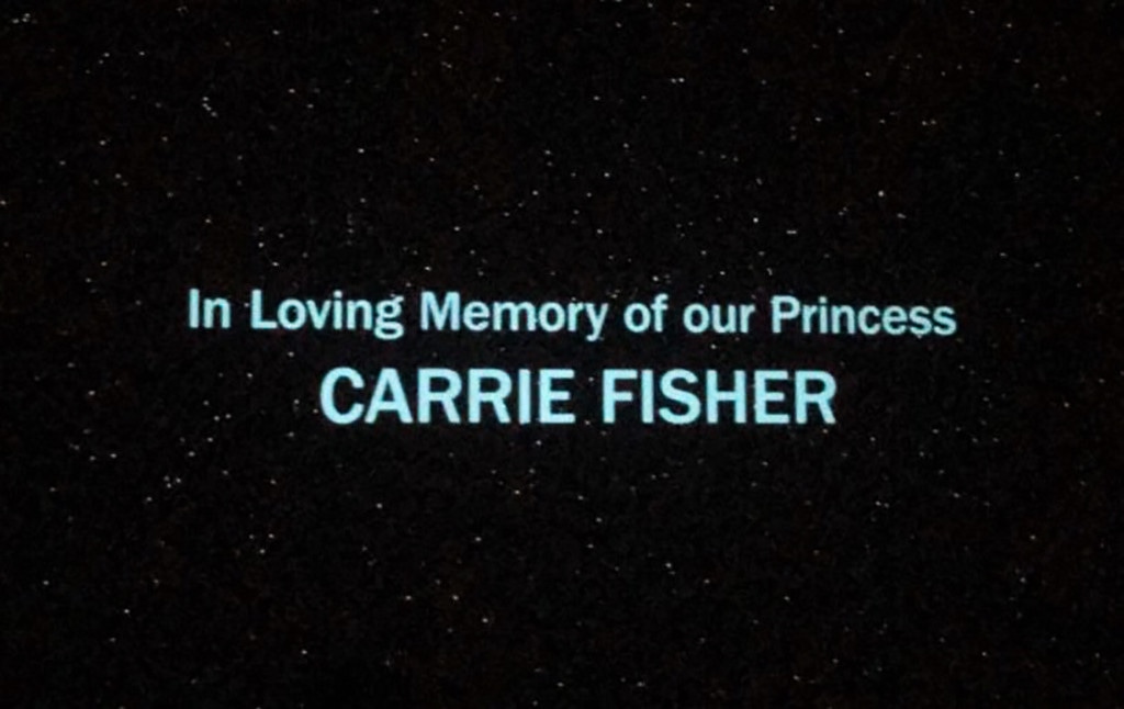 The Last Jedi Dedicated To Our Princess Carrie Fisher E Online