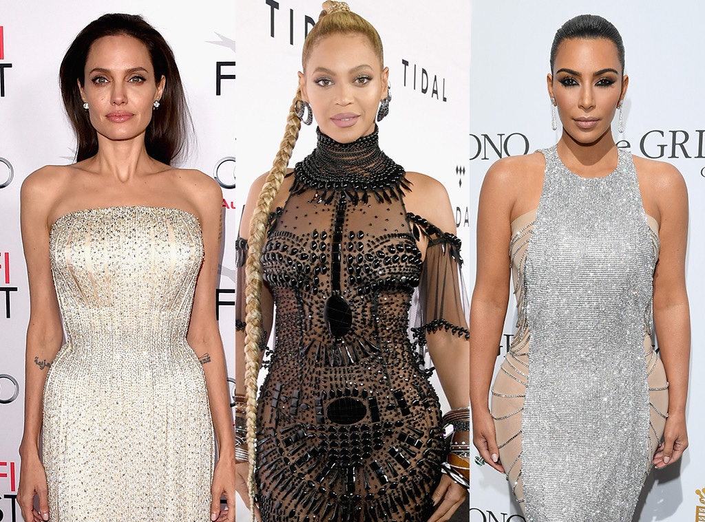 Angelina Jolie, Beyonce, Kim Kardashian