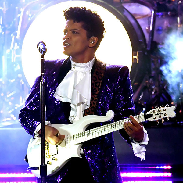 Prince Honored By Bruno Mars During 17 Grammys Tribute Performance E Online