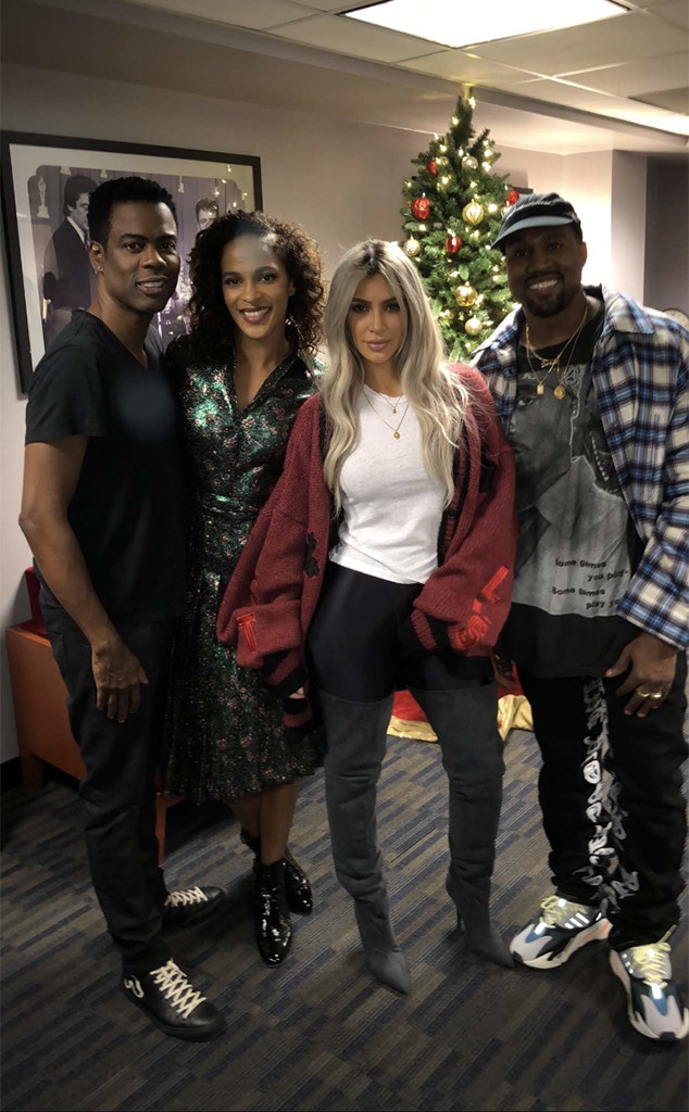 Kim Kardashian, Kanye West, Chris Rock, Megalyn Echikunwoke