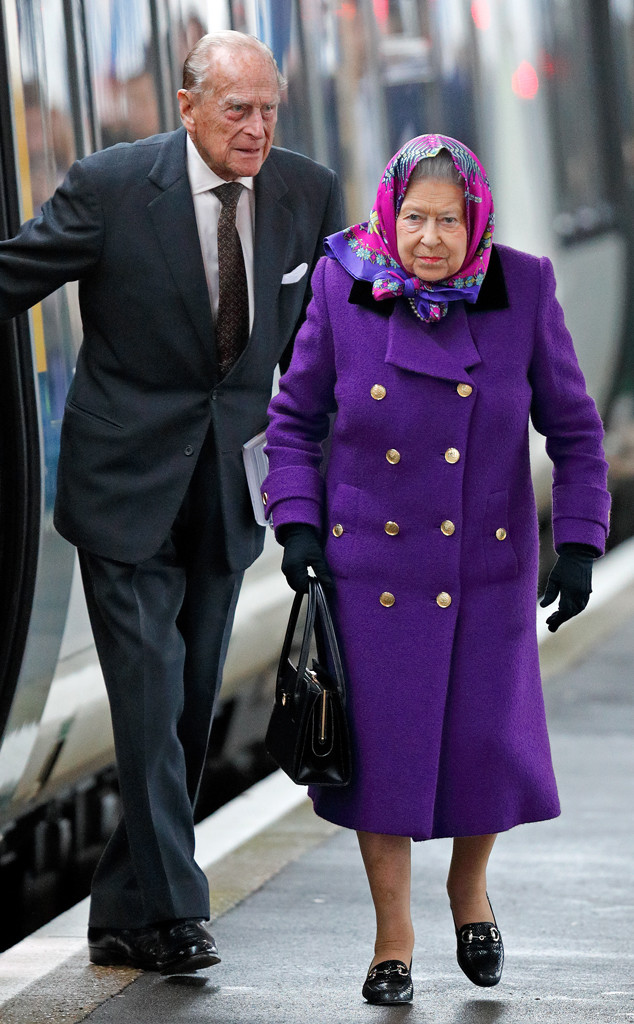 Queen Elizabeth II and Prince Philip Take Train to ...
