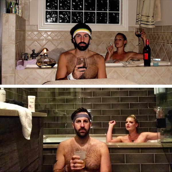 Katherine Heigl and Josh Kelley Recreate Nude Pic for 10th Anniversary - E!  Online
