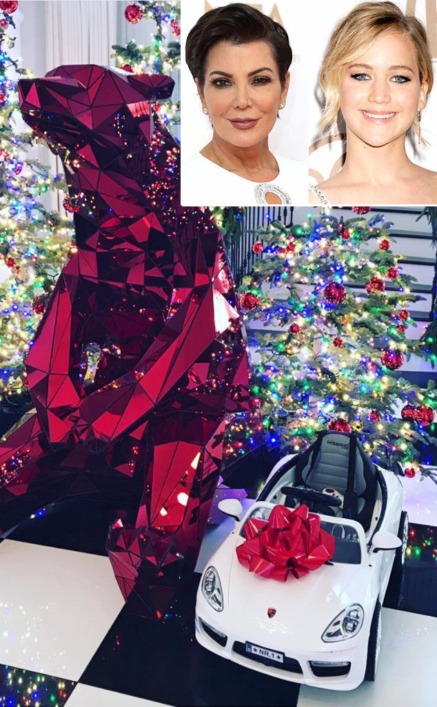 Kris Jenner, Jennifer Lawrence, Christmas, Instagram