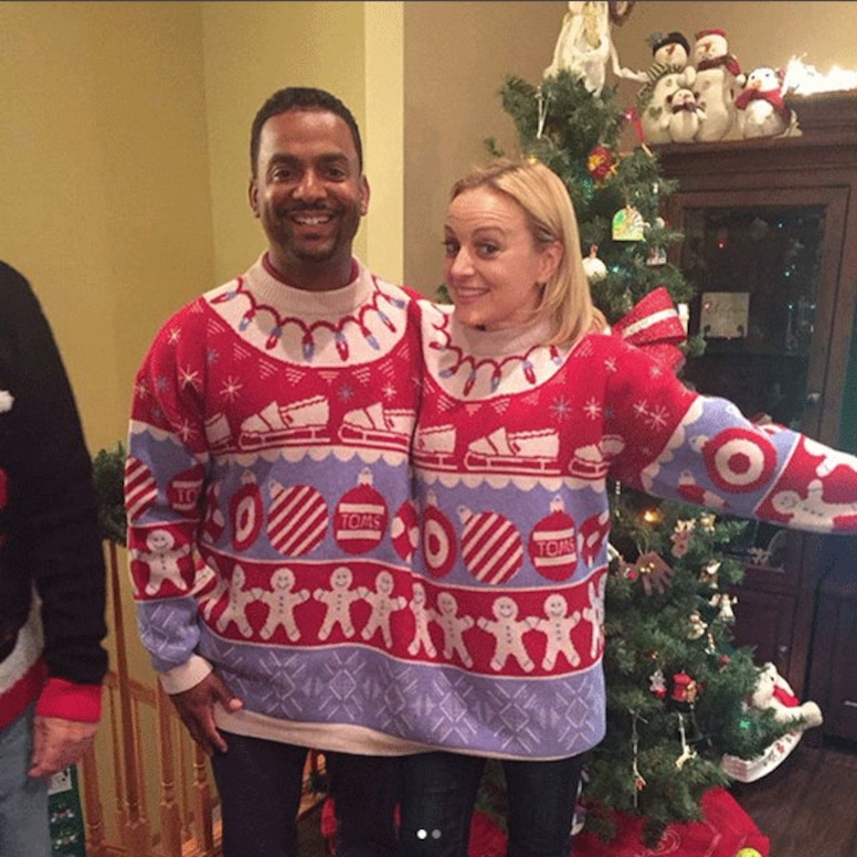 Photos From Stars In Ugly Holiday Sweaters E Online Will Smith Christmas Sweaters
