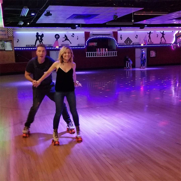 Kristen Bell and Dax Shepard Rent a RollerSkating Rink for a Night